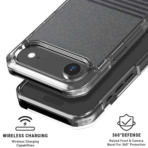 Black and Grey Stripes iPhone 17 Air MagSafe Case