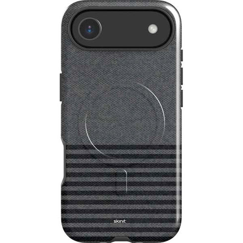 Black and Grey Stripes iPhone 17 Air Magsafe Impact Case