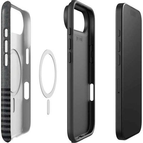 Black and Grey Stripes iPhone 17 Air Magsafe Impact Case