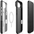 Black and Grey Stripes iPhone 17 Air Magsafe Impact Case