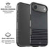 Black and Grey Stripes iPhone 17 Air Magsafe Impact Case