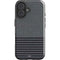 Black and Grey Stripes iPhone 17 Impact Case