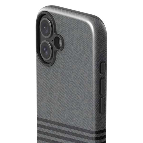 Black and Grey Stripes iPhone 17 Impact Case