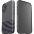 Black and Grey Stripes iPhone 17 Impact Case