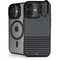 Black and Grey Stripes iPhone 17 Kickstand Case
