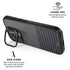 Black and Grey Stripes iPhone 17 Kickstand Case