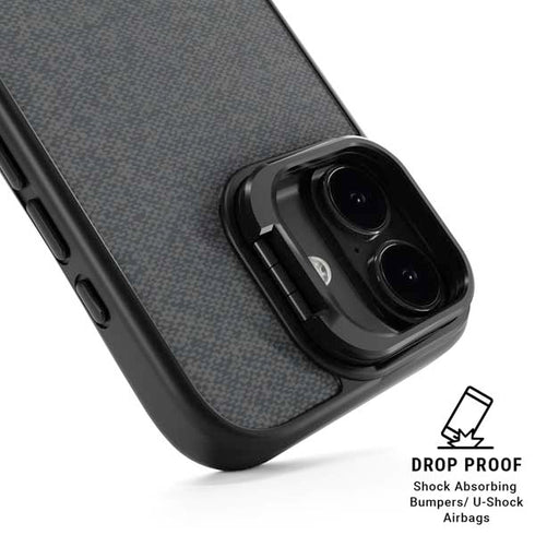 Black and Grey Stripes iPhone 17 Kickstand Case
