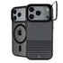 Black and Grey Stripes iPhone 17 Pro Kickstand Case
