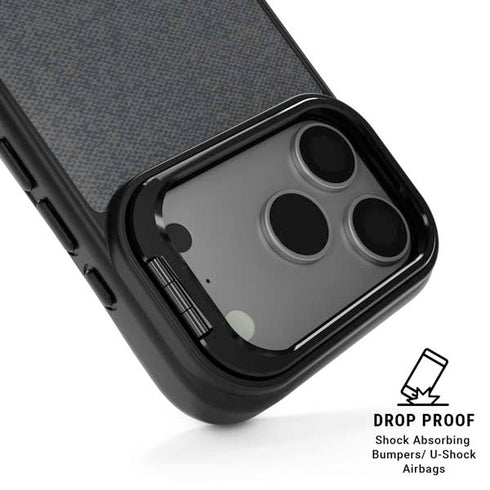 Black and Grey Stripes iPhone 17 Pro Kickstand Case