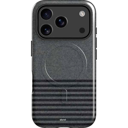 Black and Grey Stripes iPhone 17 Pro Magsafe Impact Case
