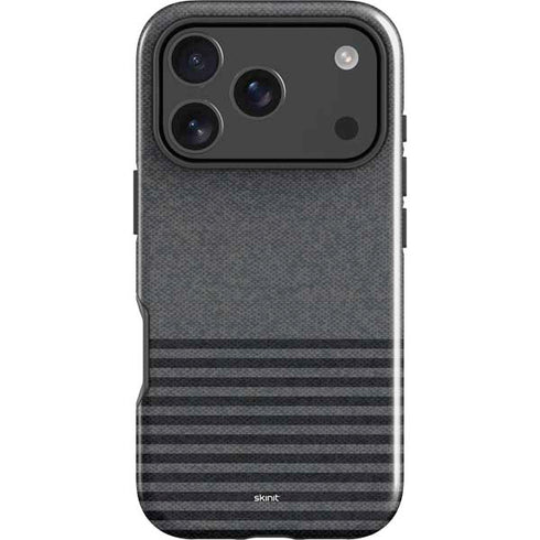Black and Grey Stripes iPhone 17 Pro Max Impact Case