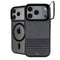 Black and Grey Stripes iPhone 17 Pro Max Kickstand Case