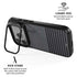 Black and Grey Stripes iPhone 17 Pro Max Kickstand Case