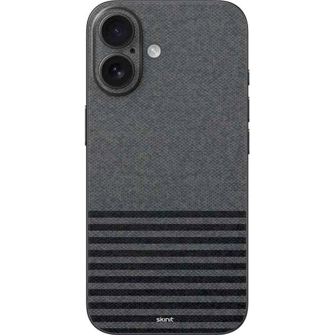 Black and Grey Stripes iPhone 17 Skin