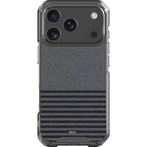 Black and Grey Stripes iPhone 18 Pro Clear Case