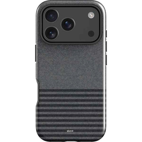 Black and Grey Stripes iPhone 18 Pro Impact Case