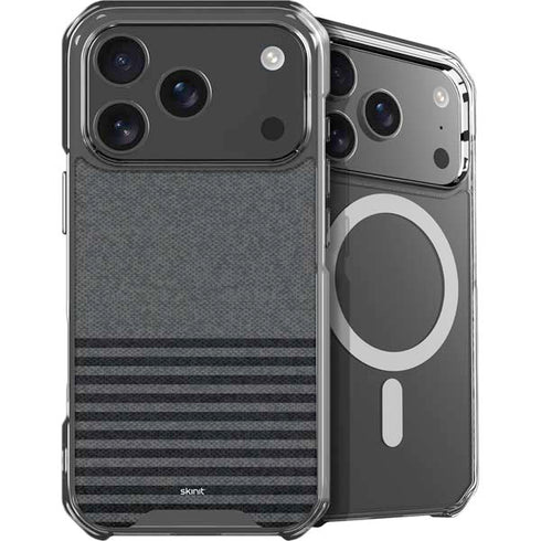 Black and Grey Stripes iPhone 18 Pro MagSafe Case