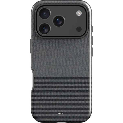 Black and Grey Stripes iPhone 18 Pro Max Impact Case