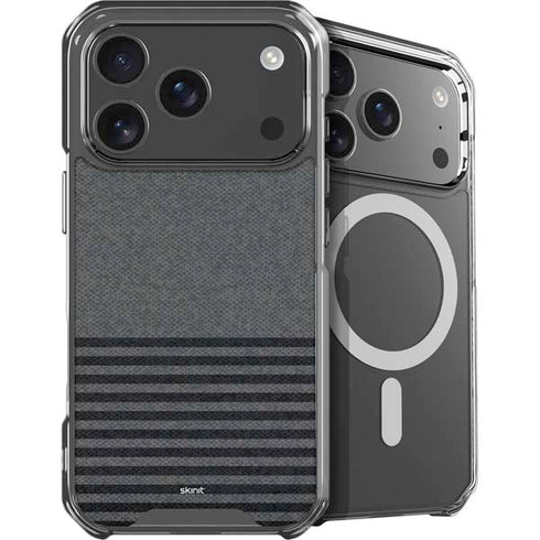 Black and Grey Stripes iPhone 18 Pro Max MagSafe Case