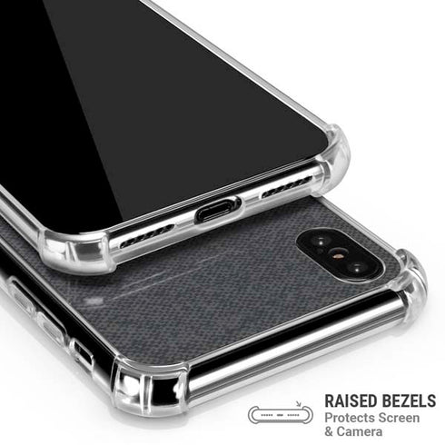 Black and Grey Stripes iPhone X/XS Clear Case