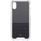 Black and Grey Stripes iPhone XS Clear Case