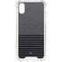 Black and Grey Stripes iPhone XS Clear Case
