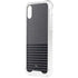 Black and Grey Stripes iPhone XS Clear Case