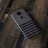 Black and Grey Stripes Moto E5 Plus Skin