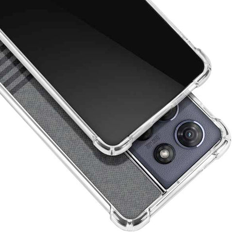 Black and Grey Stripes Moto G 5G (2025) Clear Case