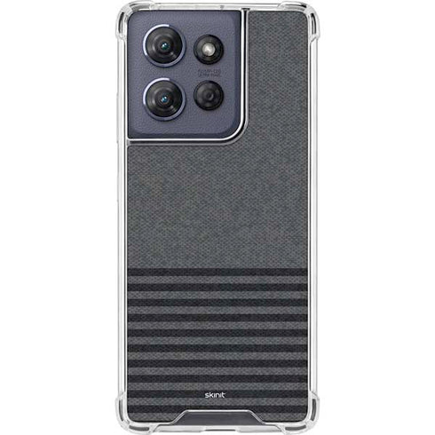 Black and Grey Stripes Moto G Play 5G (2025) Clear Case
