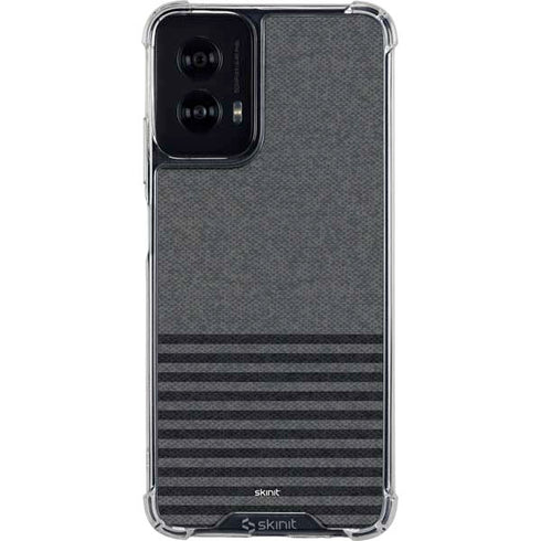 Black and Grey Stripes Moto G Power 5G (2024) Clear Case