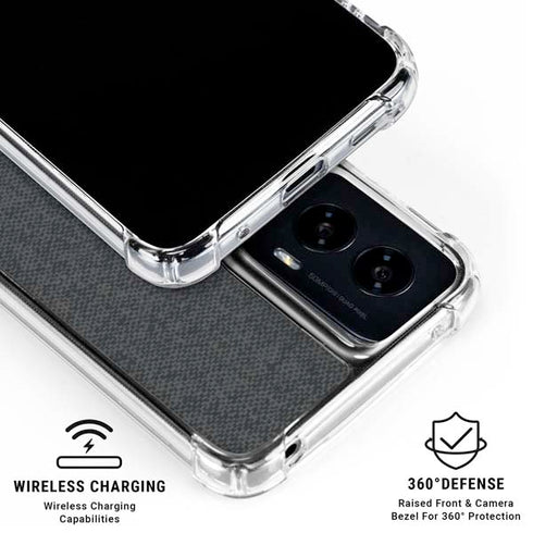 Black and Grey Stripes Moto G Power 5G (2024) Clear Case