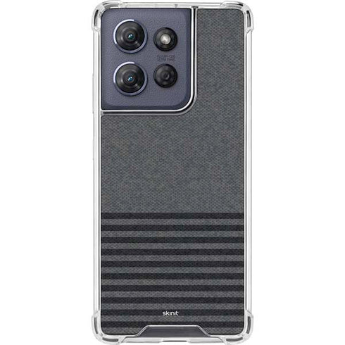 Black and Grey Stripes Moto G Power 5G (2025) Clear Case