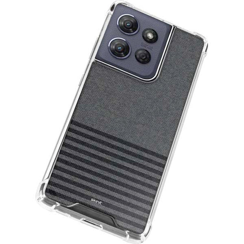 Black and Grey Stripes Moto G Power 5G (2025) Clear Case