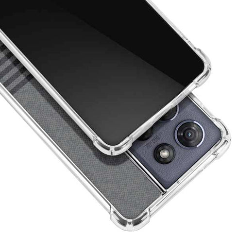 Black and Grey Stripes Moto G Power 5G (2025) Clear Case