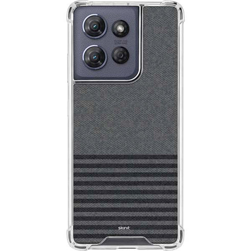 Black and Grey Stripes Moto G Stylus 5G (2025) Clear Case