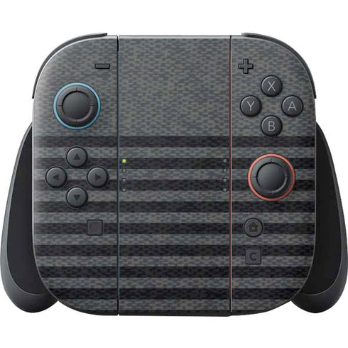 Black and Grey Stripes Nintendo Skins
