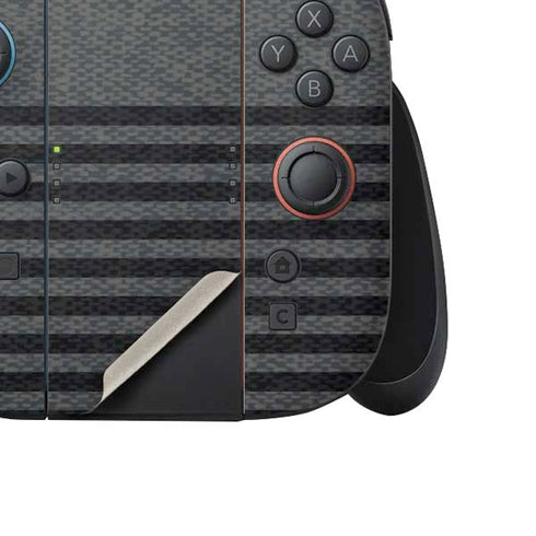 Black and Grey Stripes Nintendo Switch 2 (2025) Joy-Con Controller Skin