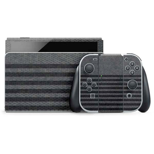Black and Grey Stripes Nintendo Skins
