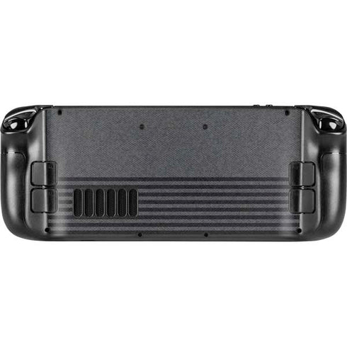Black and Grey Stripes Steam Deck Handheld Gaming Computer Skin