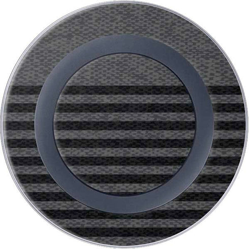 Black and Grey Stripes Wireless Charger Skin