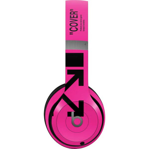 Black and Pink Arrows Beats Solo 4 Wireless Headphones Skin