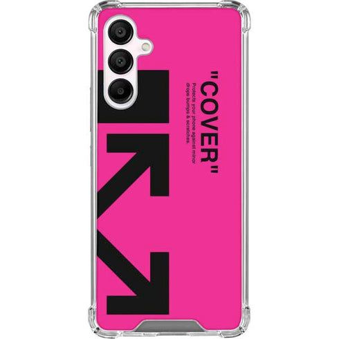 Black and Pink Arrows Galaxy A16 5G Clear Case
