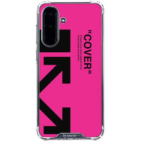 Black and Pink Arrows Galaxy A36 5G Clear Case