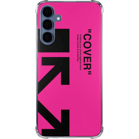 Black and Pink Arrows Galaxy A55 5G Clear Case