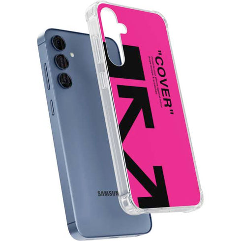 Black and Pink Arrows Galaxy A55 5G Clear Case