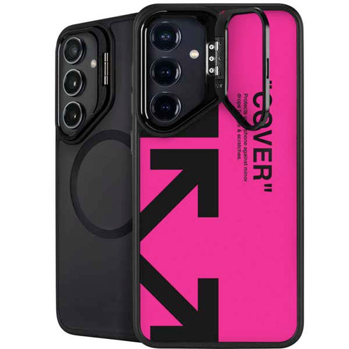 Black and Pink Arrows Galaxy S24 Kickstand Case