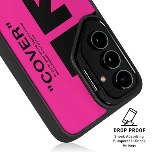 Black and Pink Arrows Galaxy S24 Kickstand Case