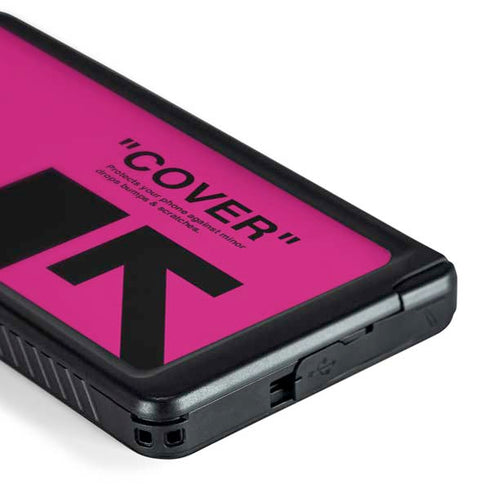 Black and Pink Arrows Galaxy S24 Ultra Waterproof Case