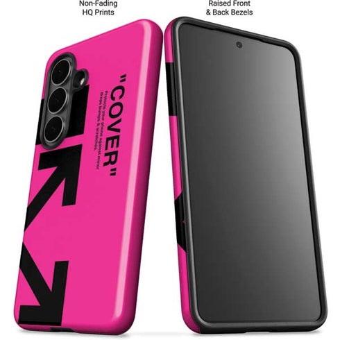 Black and Pink Arrows Galaxy S26 Impact Case
